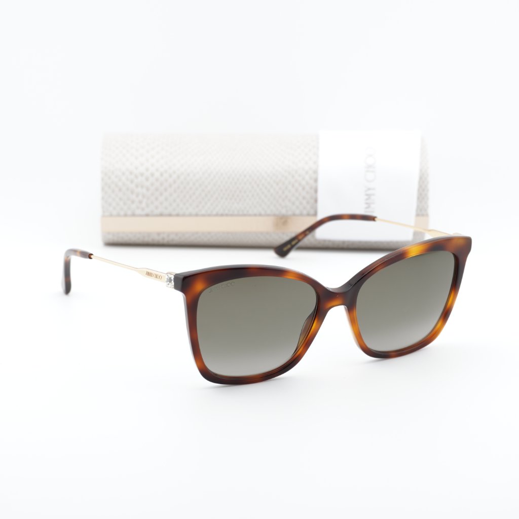 Jimmy Choo Maci/S 0086 Ha Cat Eye Sunglasses - Havana/Gold/Brown
